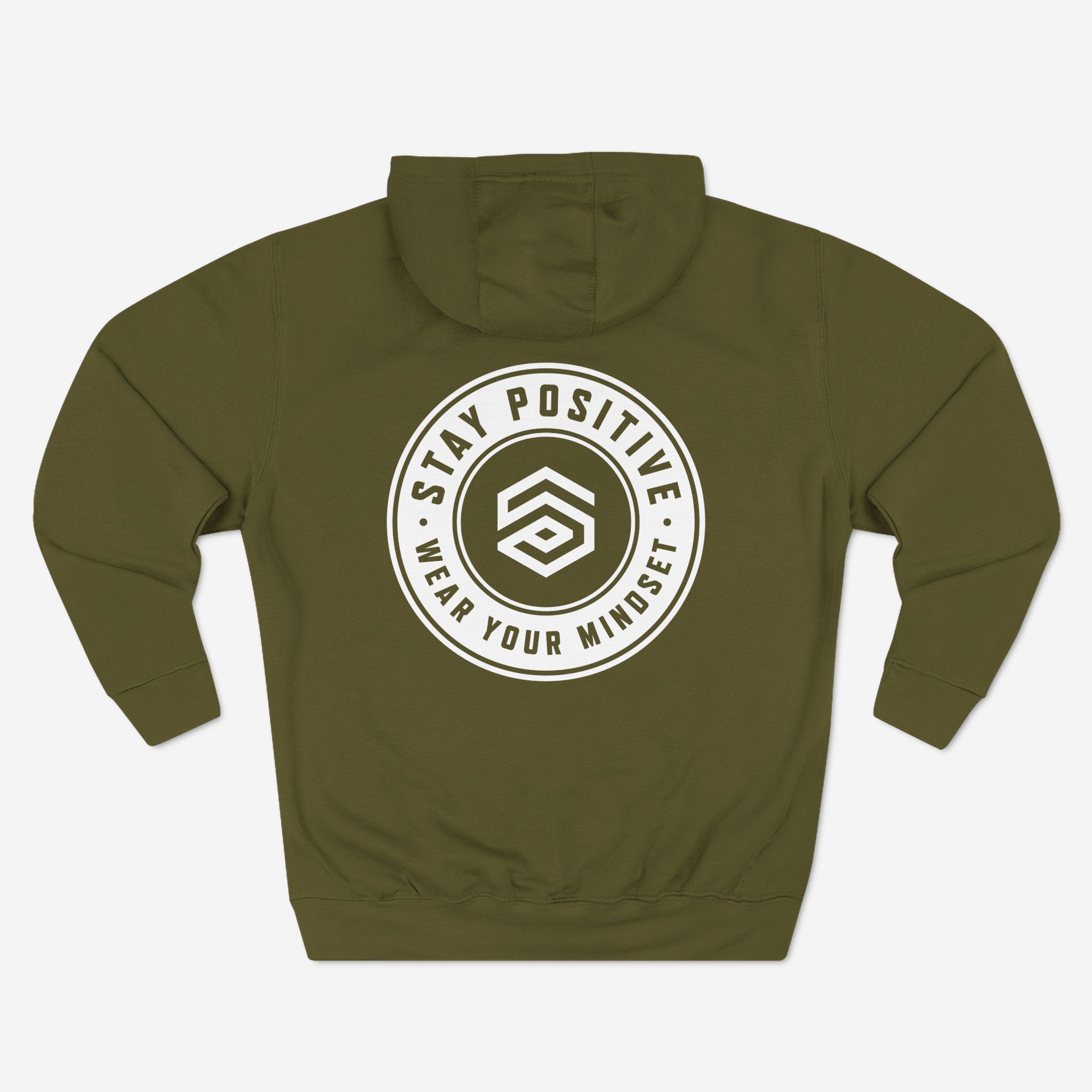 Stay Positive Thick Circle Premium Hoodie