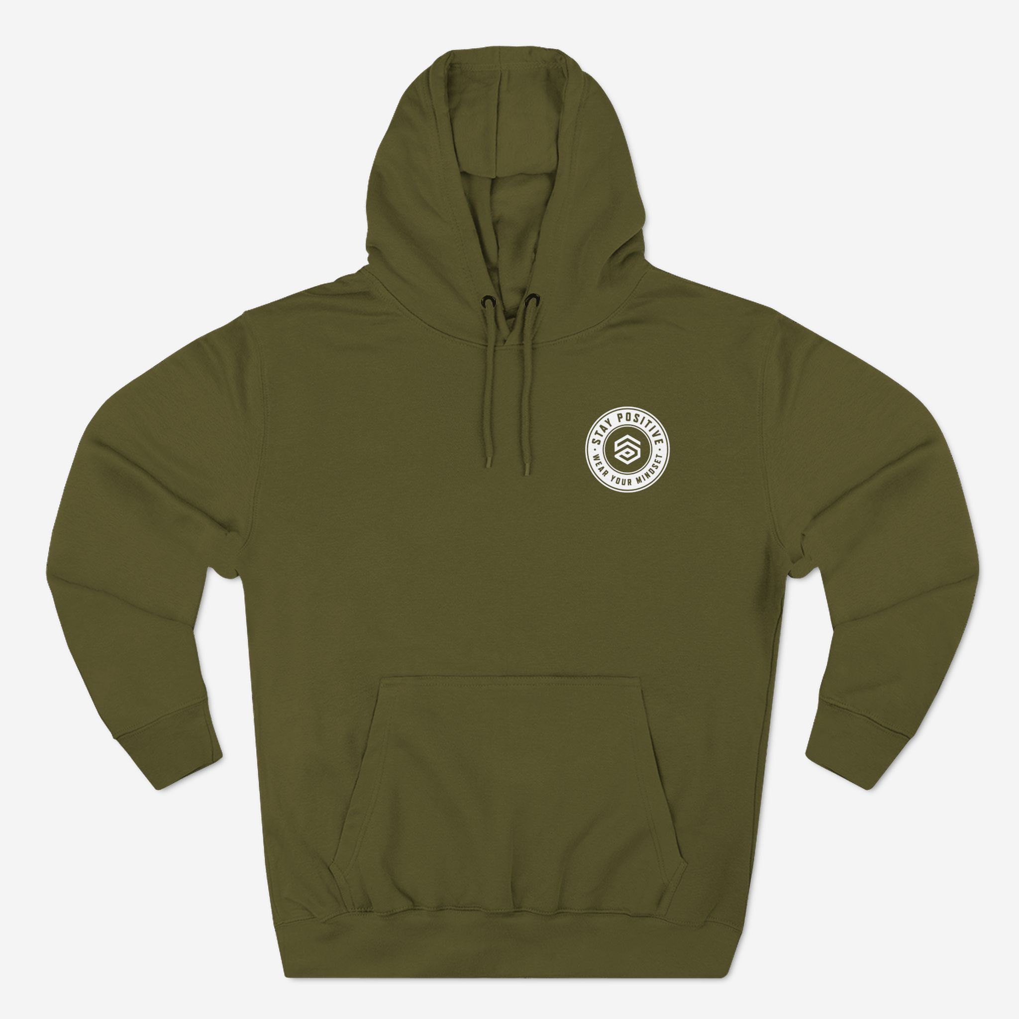 Stay Positive Thick Circle Premium Hoodie